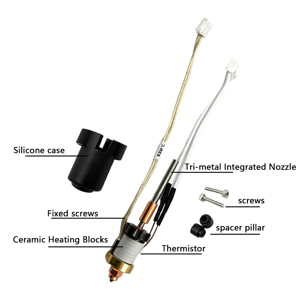 Ender 3 V3 Plus Hotend Assembly Upgrade Ender 3 V3 Ceramic Hotend For Creality 3v3 Plus Extruder Ender 3 V3 Plus Accessories