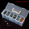 Hardware Tool Storage Box, Multi-Compartment Transparent Tool Organizer, Screw and Accessory Sorting Box, Household Screw, Wrenc