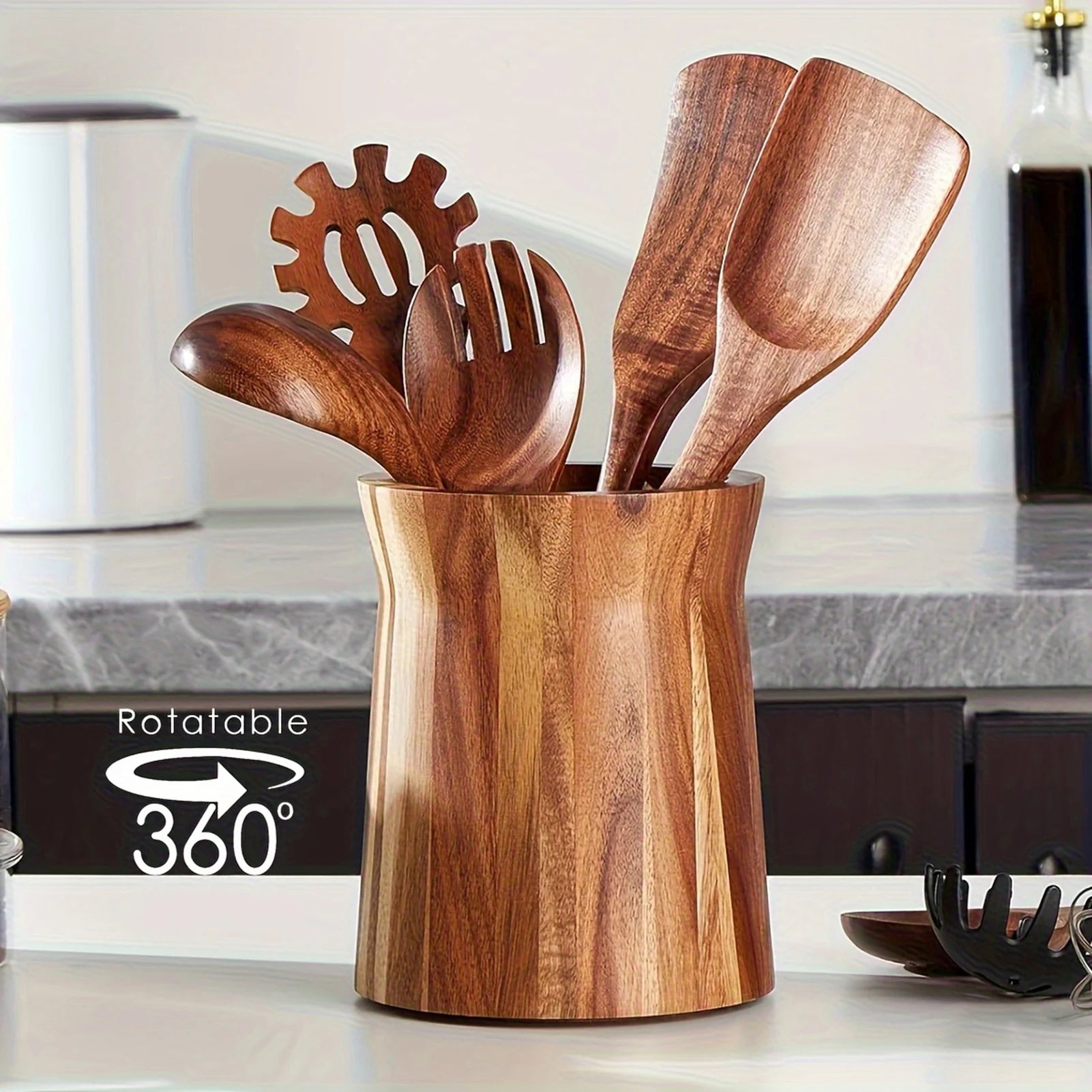 Natural Wooden Kitchen Organizer Storage Box Cabinet Drawer Dividers Closet Space Saver Cooking Tool Home Organization Supplies