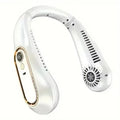 Portable Mini Hanging Neck Fan Digital Display Power Ventilador Bladeless Neckband Fan Air Cooler USB Rechargeable Electric Fans