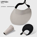 Summer Sun Hat For Women Outdoor Travel Hiking Sunscreen Visors UV Protection Fisherman Hats Large Brim Empty Top Ponytail Cap