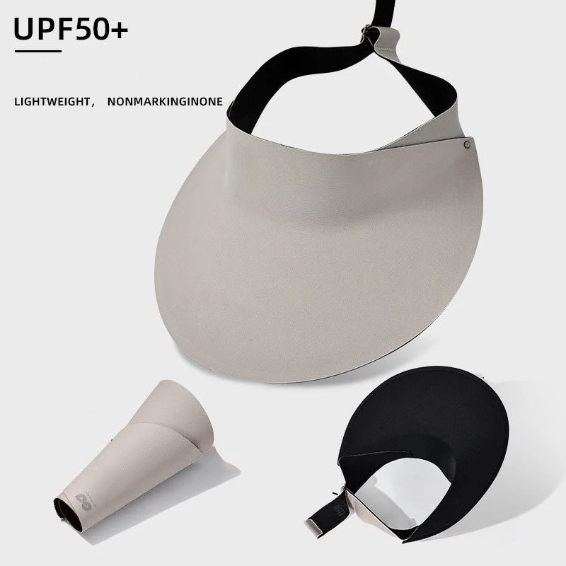 Summer Sun Hat For Women Outdoor Travel Hiking Sunscreen Visors UV Protection Fisherman Hats Large Brim Empty Top Ponytail Cap