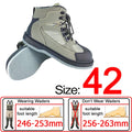 Fly Fishing Wading Upstream Hunting Shoes Leaking Water Boots Anti-Slippery Felt or Rubber Sole Reef Rock Fishing Shoes