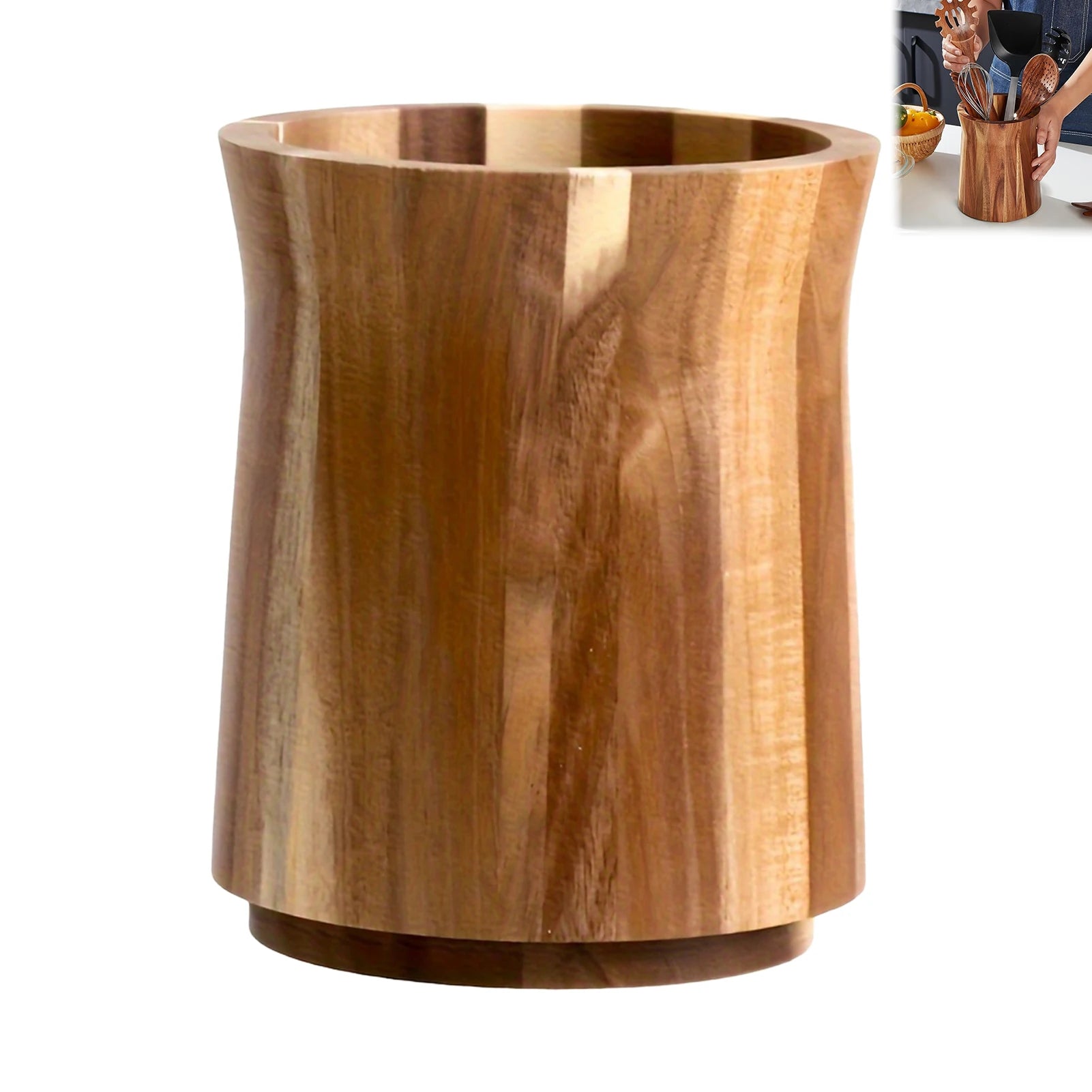 Natural Wooden Kitchen Organizer Storage Box Cabinet Drawer Dividers Closet Space Saver Cooking Tool Home Organization Supplies